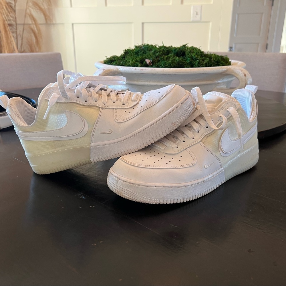 Nike Air Force 1 React Low White Sneakers